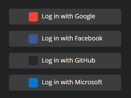 login using different platforms