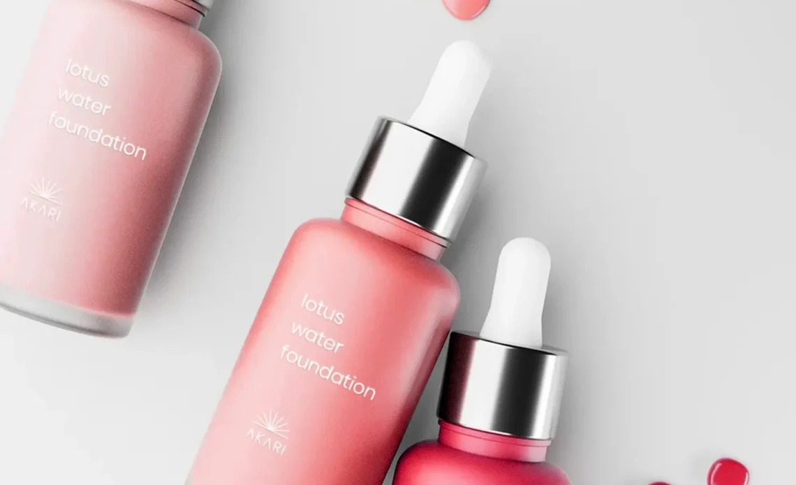 Free Cosmetics Foundation Bottle Mockup