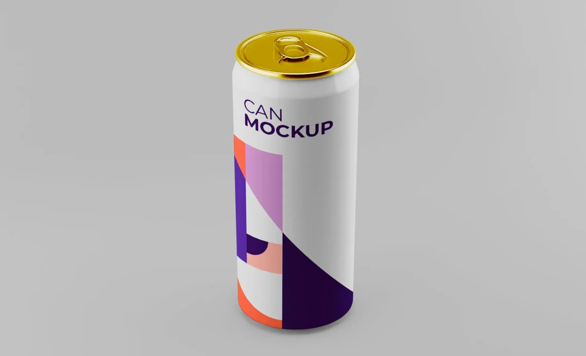 Free Metal Can Mockup