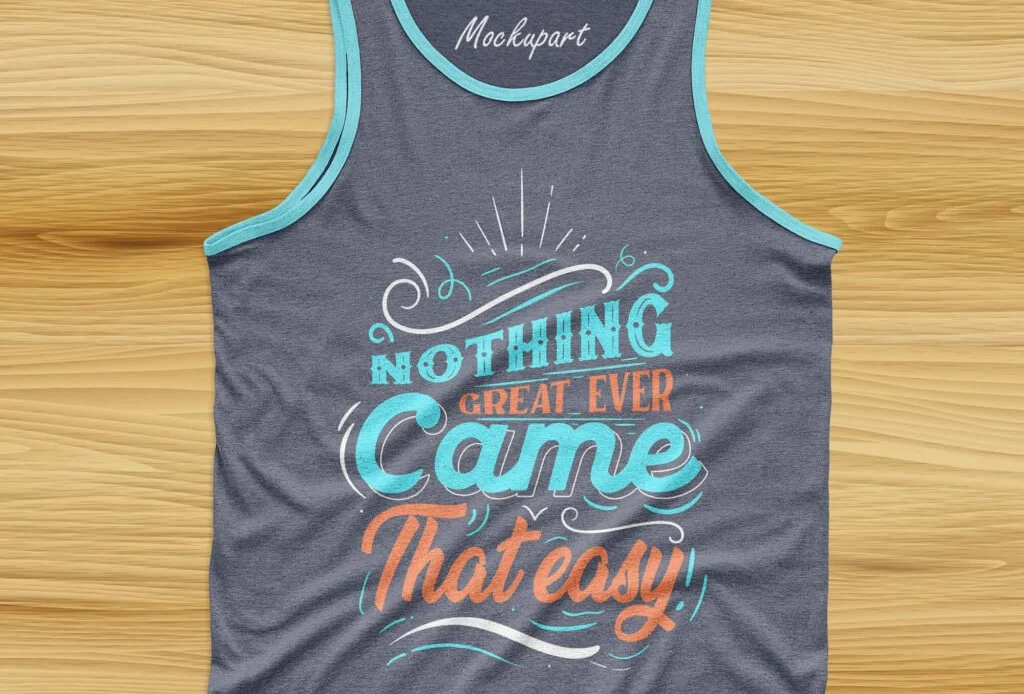 Free Men’s Tank Top Mockup PSD Template for Summer Apparel