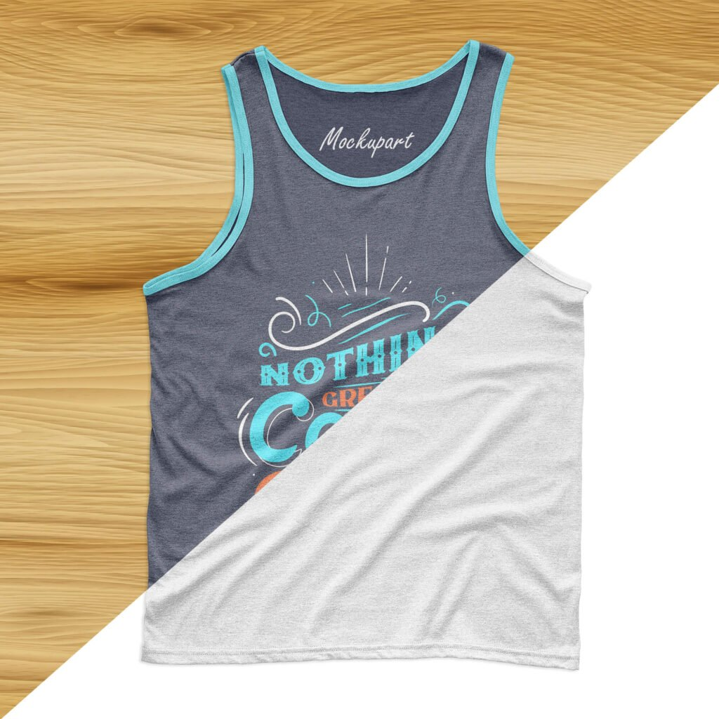 Free Men’s Tank Top Mockup PSD Template for Summer Apparel