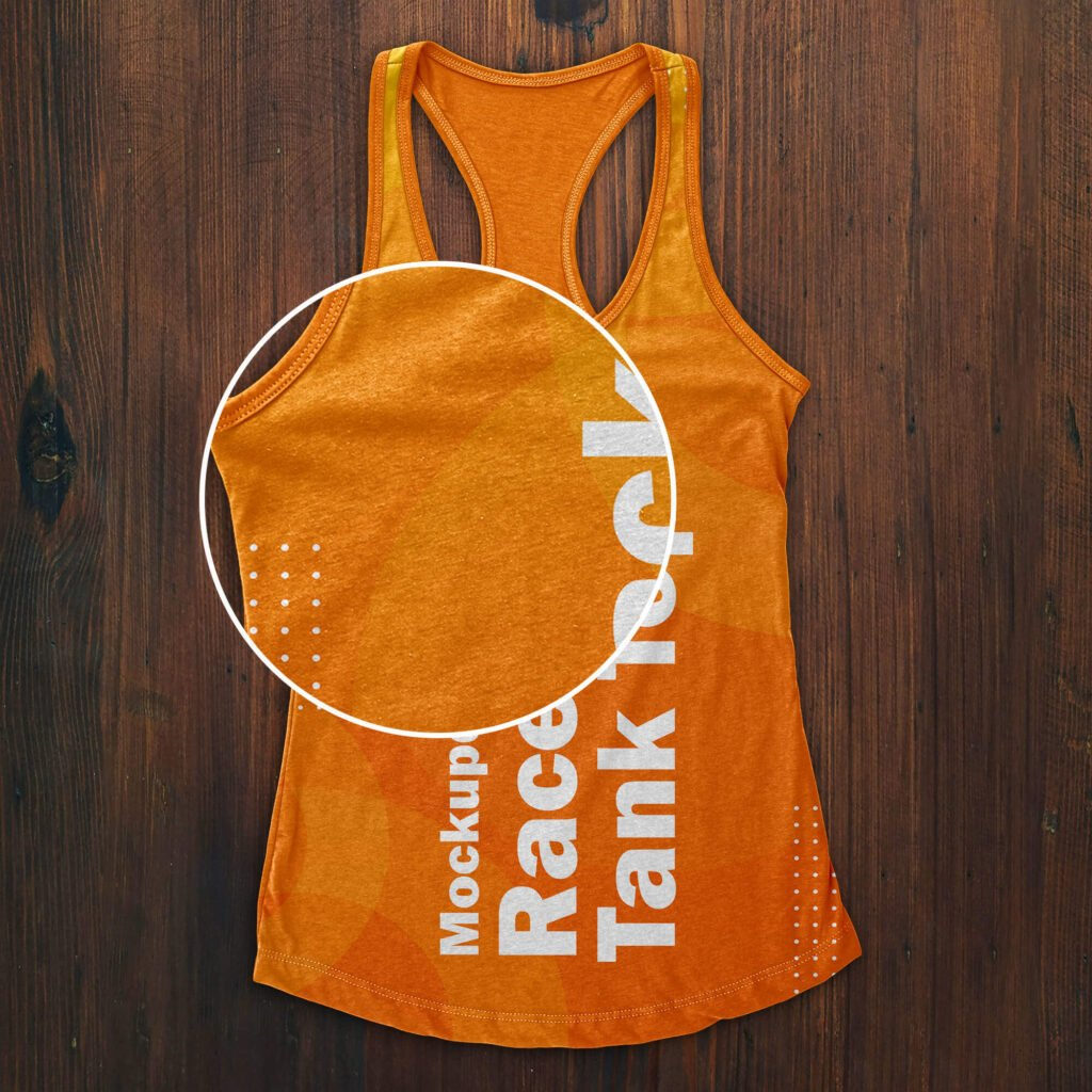 Free Racerback Tank Top Mockup PSD Template for Branding