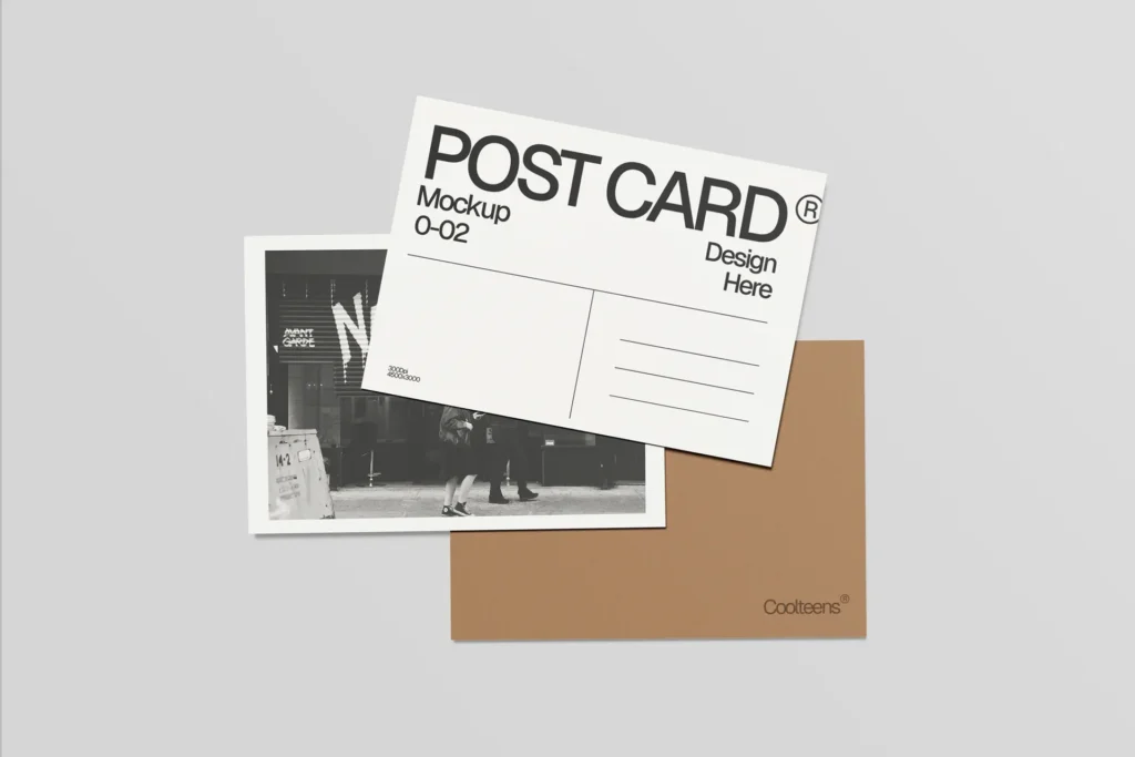 Postcards mockups