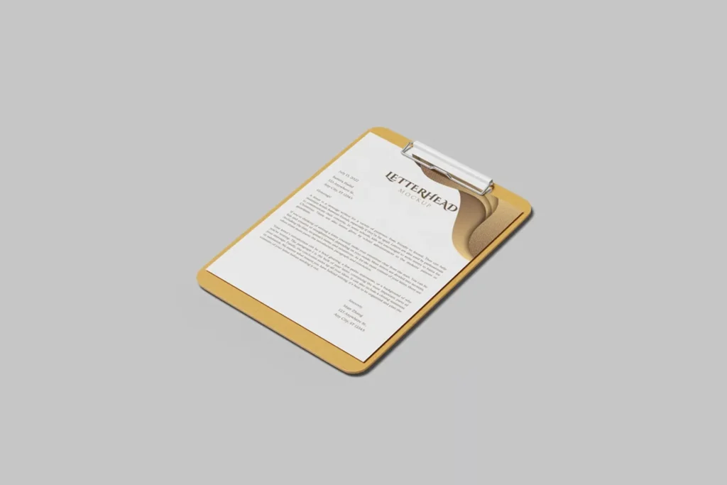 Letterheads mockups