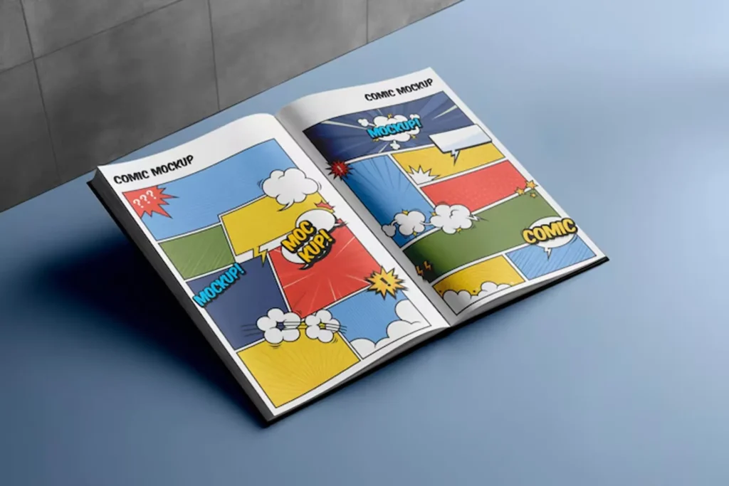 Comic books mockups