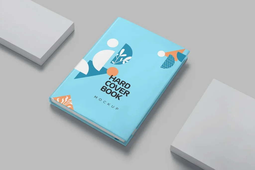 Hardcover books mockups