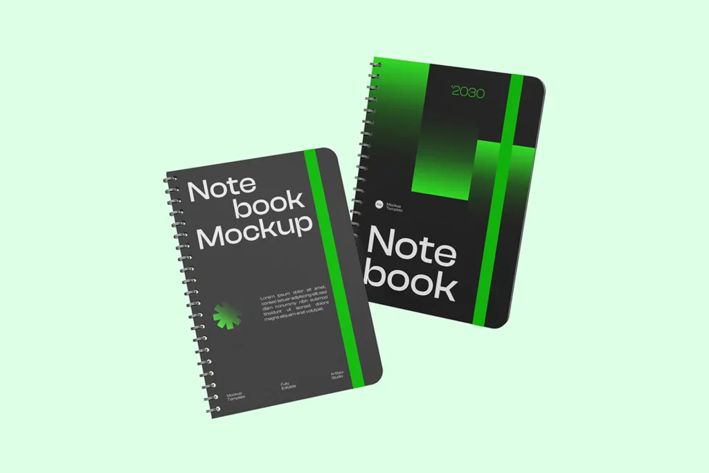Notebooks mockups