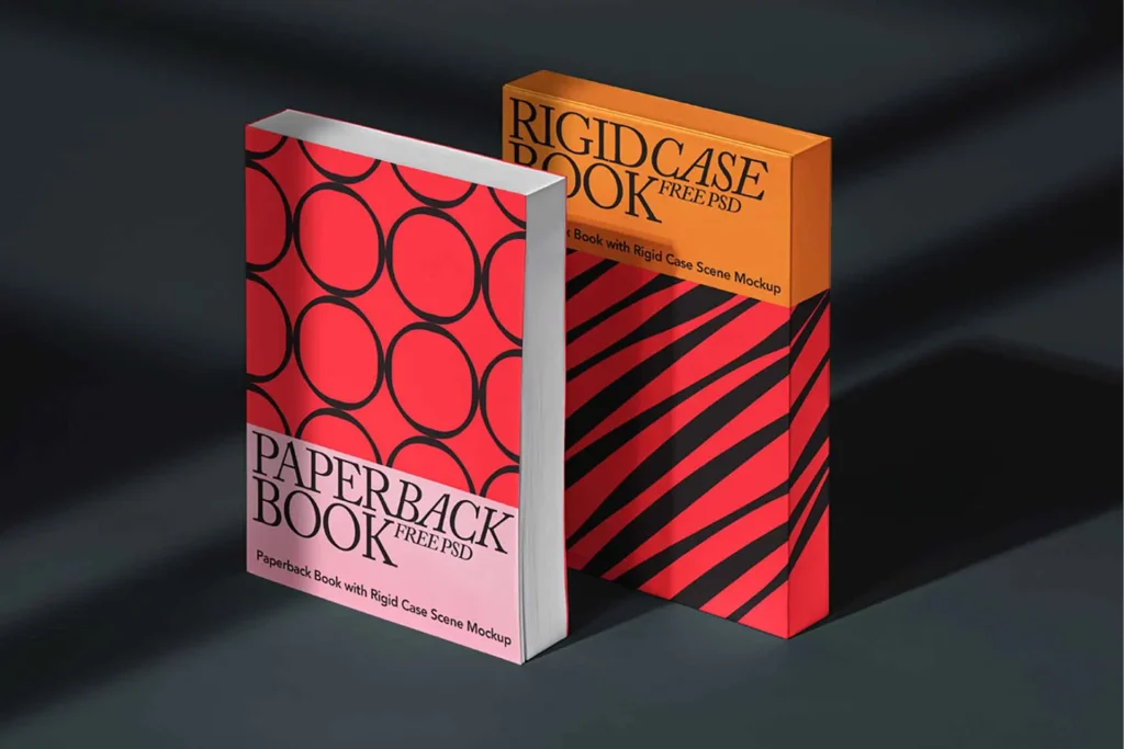 Paperback books mockups